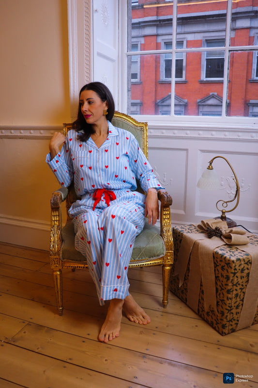 Sweetheart Sky Cotton Pyjamas