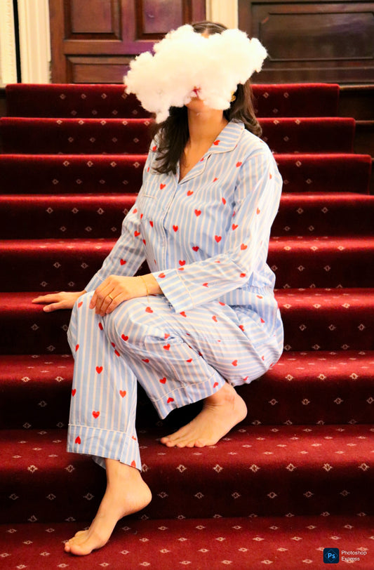 Sweetheart Sky Cotton Pyjamas